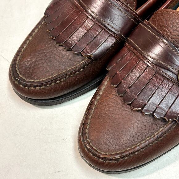NEW HEELS Rancourt & Co. x H. S. Trask Buckle Loafer Brown Made in USA 9 D main image 14